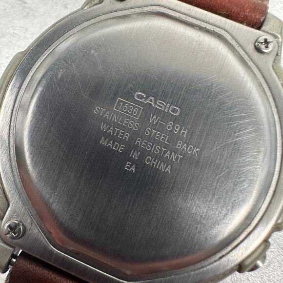 Casio Watch Mens 43mm Green Brown Illuminator Digital Sport New Battery READ - Picture 8 of 12